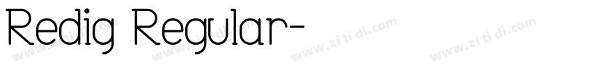 Redig Regular字体转换